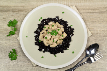 Grilled Chicken teriyaki with riceberry rice and sesame