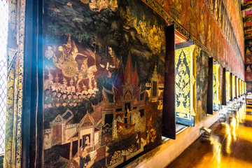 Obraz na płótnie Canvas Thai mural painting