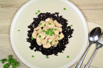 Grilled Chicken teriyaki with riceberry rice and sesame