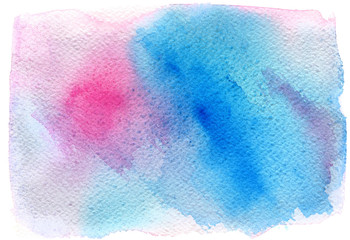 abstract pink blue trendy watercolor background, divorce, spot. Design element for congratulation cards, print, banners and others
