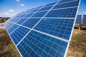 Photovoltaic panels arranged in variety of scenes