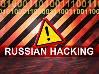 Election Hacking Russian Espionage Attacks 2d Illustration
