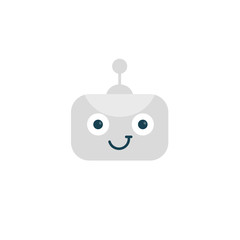 Support service bot icon. Vector illustration Artificial Intelligence. Logo concept of Robot on white background.
