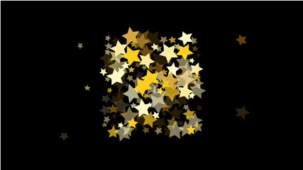 Obraz na płótnie Canvas Abstract Background with Many Random Falling Golden Stars Confetti .