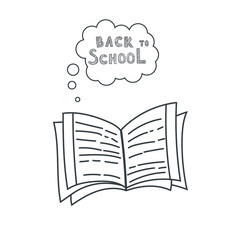 Welcome back to school illustration.