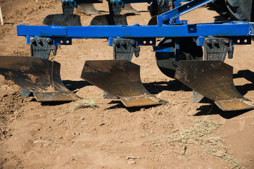 Agriculture with a tractor