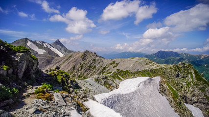 槍ヶ岳～南岳・天空の縦走路、登山、北アルプス、絶景、日本