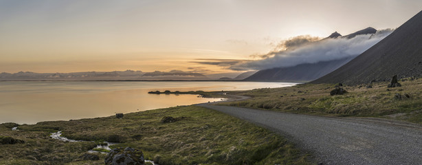Winding Gravel Road to Stokksnes Pano