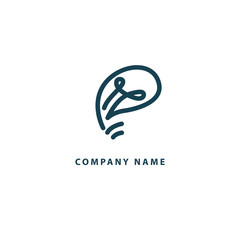 Fototapeta premium Inspiration, creative agency, innovation, energy, electric, designer, training, education web icon.