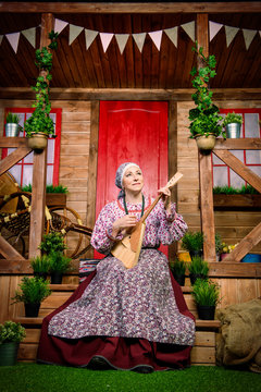 mature woman in costume
