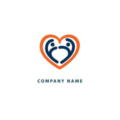 Abstract community logo icon vector design. Creative agency, social work, teamwork, business, advertising vector logo. Happy motivated people in colorful logo. Team web icon.