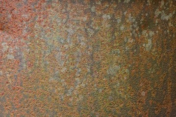brown rusty metal background of dirty old wall