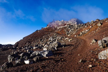 The Highest Point of the Mt. Fuji, Fujisan Weather Station Area