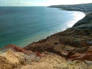 Küste der Algarve von Portugal