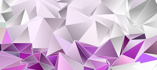 Abstract Low-Poly triangular modern background