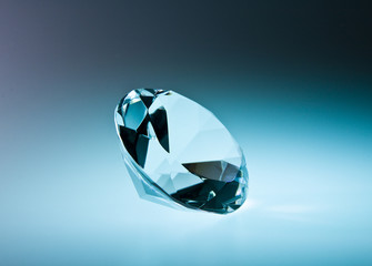 diamond isolated on dark background