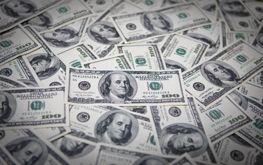Money  US dollar bills 