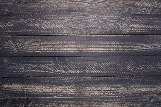 Natural black wooden texture background Top view image for design or montage product display.