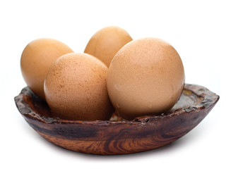 Fresh chicken eggs.
