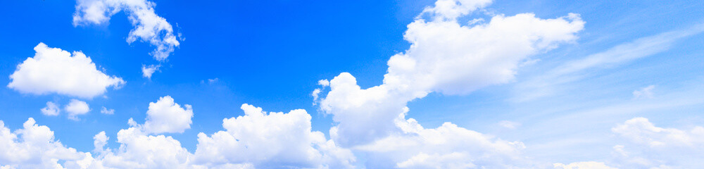 panorama sky and cloud in summertime beautiful background