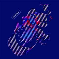 abstract vector background-Dot Graphics 