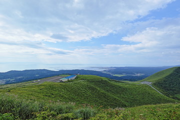 Naklejka premium 寒風山からの景色