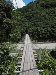 熊野古道の吊り橋