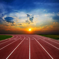 Peel and stick wallpaper Bordeaux Athlete Track or Running Track with nice scenic
