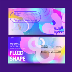 Fluid color background. Liquid shape . Eps10 vector.
