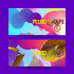 Fluid color background. Liquid shape . Eps10 vector.