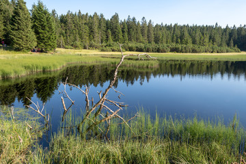 Crno jezero or Black lake, a popular hiking destination on Pohorje, Slovenia