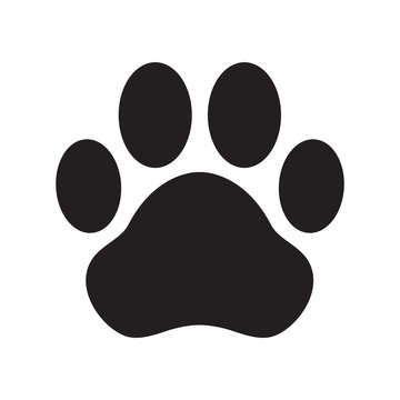 dog paw vector icon logo cartoon character illustration cat clip art french bulldog