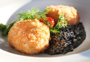 Photo of beautiful delicious fish cutlets