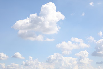 Cloudy blue sky abstract background, blue sky background with tiny clouds