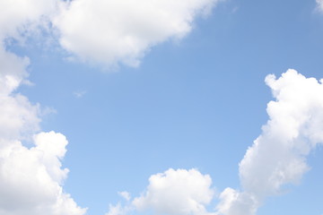 Cloudy blue sky abstract background, blue sky background with tiny clouds