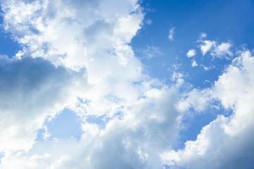 cloudy sky background , blue sky on the day