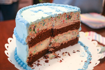 Blue Birthday Cake