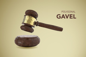 polygonal gavel judge