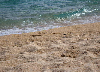 the background of the beach by the sea