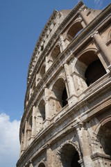 Obraz premium Rome,Italy-July 27, 2018: Colosseum or Coliseum in Rome