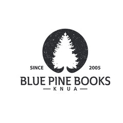 Pine tree vintage logo vector template
