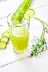 Healthy cucumber drink