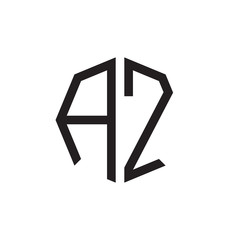 two letter AZ octagon logo