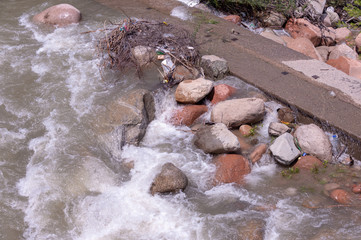 beautiful mountain river