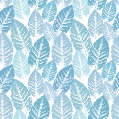 Leaves Pattern. Endless Background. Seamless