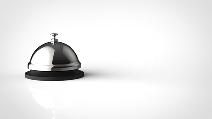 呼び鈴　シルバー　右コピースペース