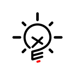 XE Initial Letter with creative bulb Logo vector element. Initial letter bulb Logo Template