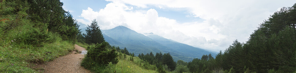 Obraz premium Panorama aus der Region Prevallë, Prizren, Kosovo
