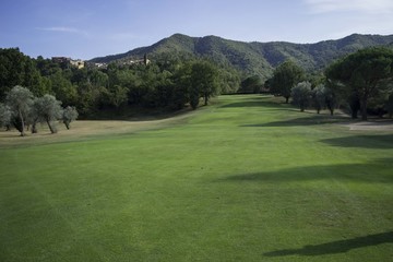 Fototapeta na wymiar View of Golf Club Garlenda