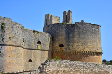 Fototapeta na wymiar Italy, Otranto, Aragonese castle, XI century. View and details.